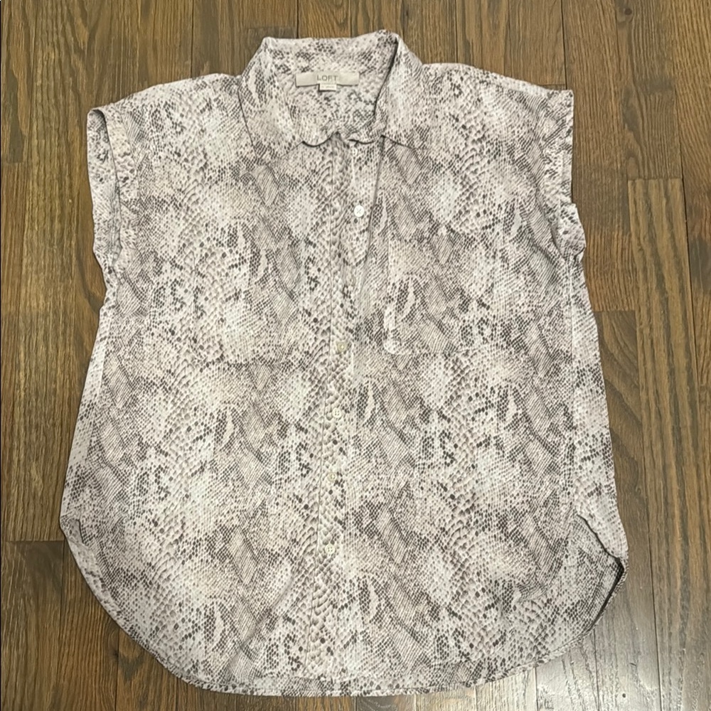 Women's Snake Print Sleeveless Top